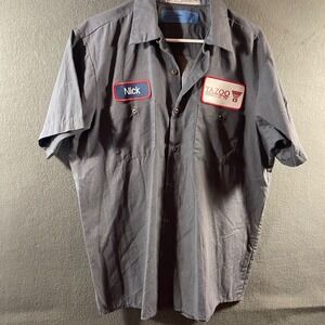 brewery Yazoo Beer Nashville Work Shirt Patch Grey Large utility workwear grunge